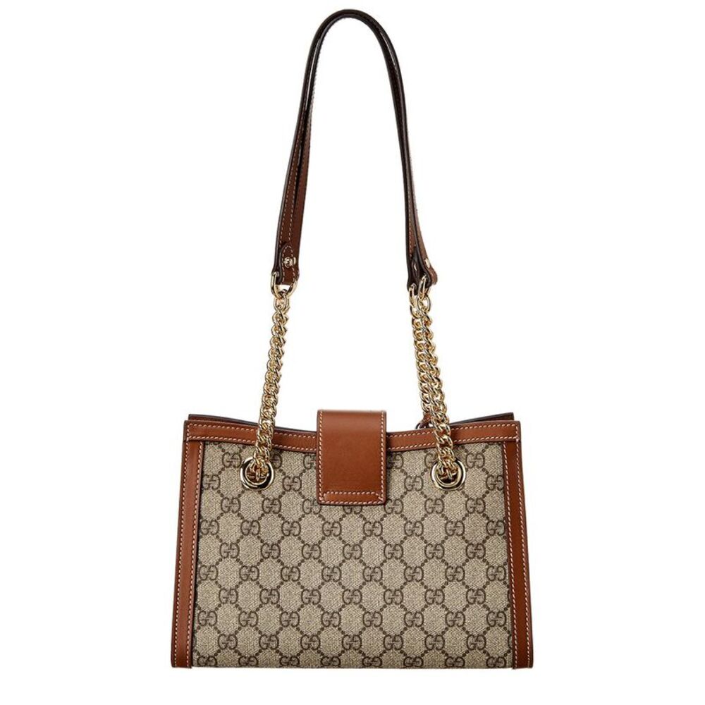 Gucci Padlock Small Gg Supreme Canvas & Leather Shoulder Bag - Picture 2 of 3